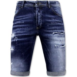 Local Fanatic Stretch short h paint splash slim fit