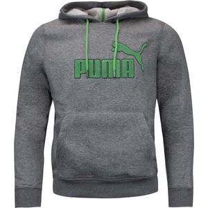 Puma - SP Hoodie - Fleece Sweatshirt - Grijs - Grafisch Logo