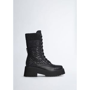 Liu Jo High combat boots with sequins