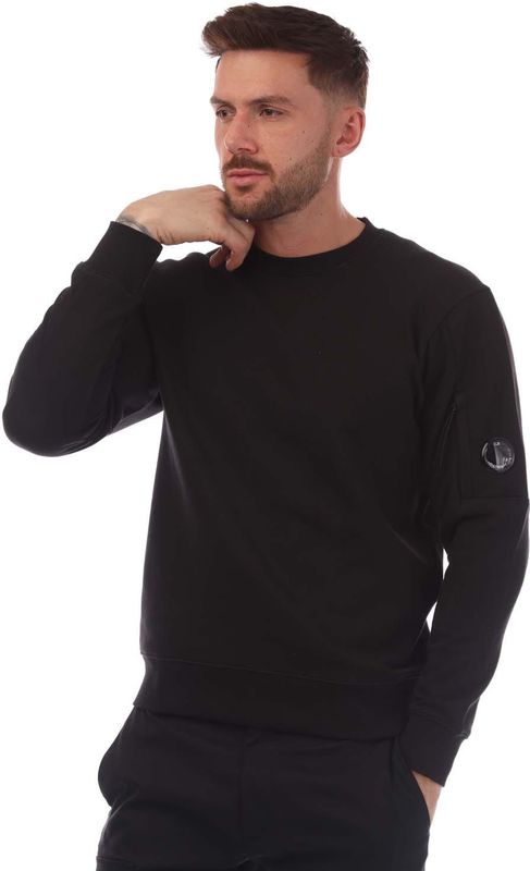 C.p. Company - Sweatshirt - Zwart - Ronde Hals - Heren