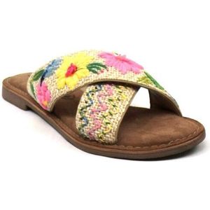 Lazamani - LA75102 - Slippers - Beige - Kunstleer