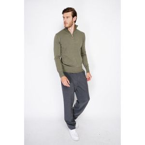 William de Faye - Zipped Sweater - Kaki