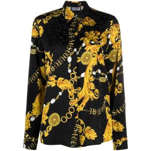 Versace Jeans Versace jeans couture blouse flower chain gold