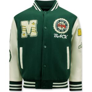 Enos Vintage oversized varsity jacket 7086