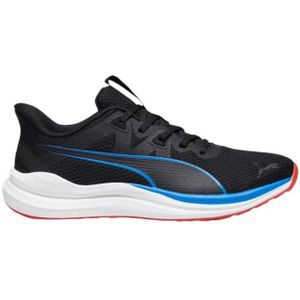 Puma - Reflect Lite - Hardloopschoenen - Zwart - Gaas/Textiel