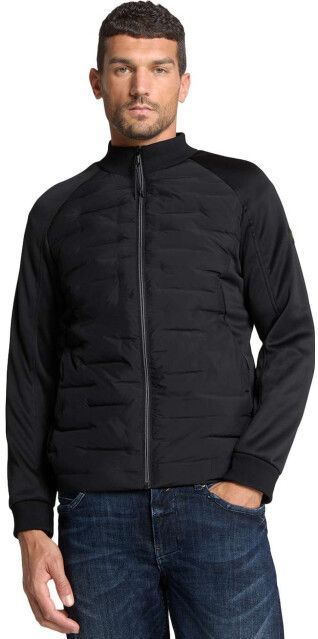 No Excess - Jacket Short Fit Sealed Knitted Mix - Zwart - Winterjas