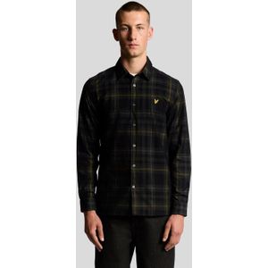Lyle & Scott - Tartan Check - Corduroy Overhemd - Zwart