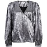 Aaiko - Top lange mouw - Zilver - LYDA SHINE PES 50
