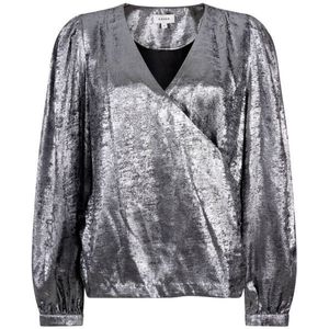 Aaiko - Top lange mouw - Zilver - LYDA SHINE PES 50