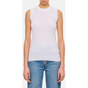 Geribbelde Mouwloze Top