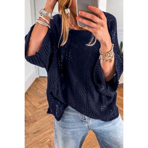 Gehaakte Brei Pull-over