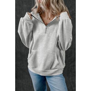 Ontspannen Pasvorm Lange Mouwen Crew Neck Sweatshirt