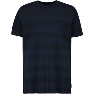 Airforce T-shirt striped mix dark navy blue