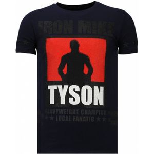 Local Fanatic Iron mike tyson rhinestone t-shirt