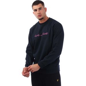 Lyle And Scott - Script Sweatshirt - Marineblauw - Heren