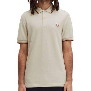 Fred Perry M3600 Twin Tipped Poloshirt in Lichtbeige