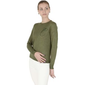 Crown Of Edinburgh Kasjmier Lange Mouw Art 004 Groene Letter C