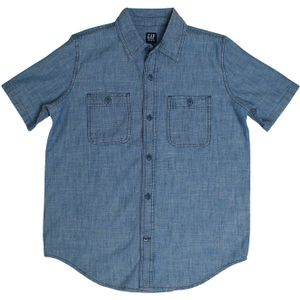 Denim overhemd met korte mouwen 671081 voor jongens