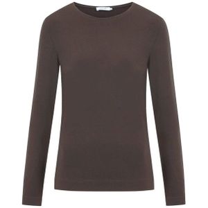 Knit-ted - Top lange mouw - Bruin - 252P211