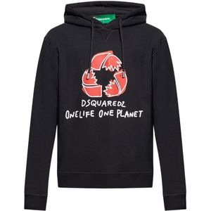 Dsquared2 - One Life One Planet - Hoodie - Zwart