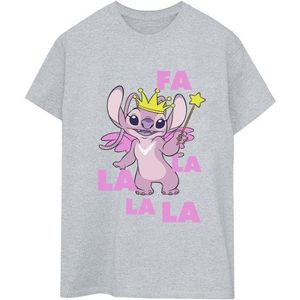 Li-cense Disney dames lilo & stitch angel fa la la katoenen vriendje t-shirt