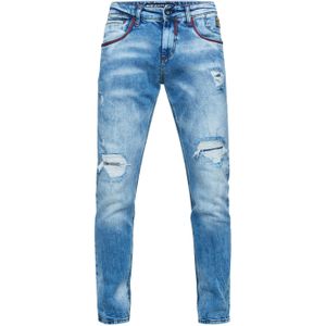 Rusty Neal - MINO - Jeansbroek - Slim Fit - Stretch - Destroyed