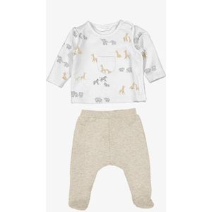 Mayoral Jongens baby set voetjes milk