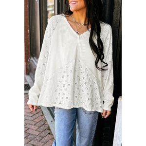 Oogjes Top Lange Mouwen V-hals