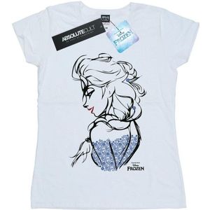 Li-cense Disney dames frozen elsa schets mono katoenen t-shirt