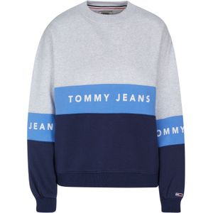 Tommy Hilfiger - Jeans Pullover Sweater - Grijs - Katoen - Lange Mouwen