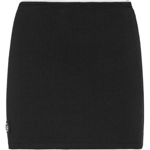 Philipp Plein - Mini Rok Rib - Zwart - Katoen