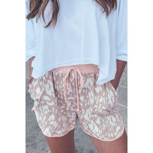 Leopardprint Joggingbroek met Touwtjes