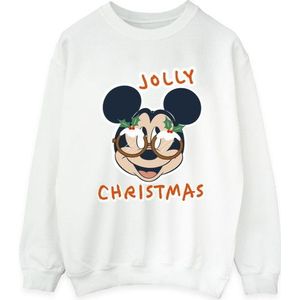Li-cense Disney dames mickey mouse jolly christmas bril sweatshirt
