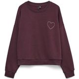 Vero Moda - Vmlotte Trina - Trui - Bordeauxrood - Dames