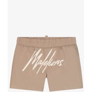 Malelions - Baby Signature - Zwembroek - Taupe - Elastieke Tailleband