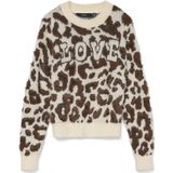 VERO MODA - VMJUNGLE LS O-NECK PULLOVER BOO - Dames - Gebreide Pullover