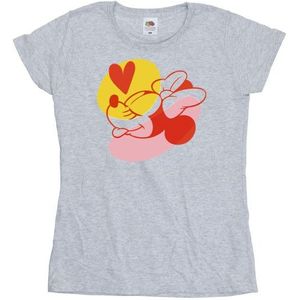 Li-cense Disney dames minnie mouse tong hart katoenen t-shirt