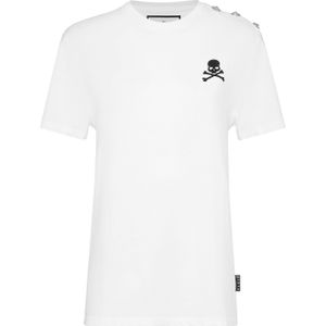 Philipp Plein - T-shirt - Wit - Skull & Bones - Katoen