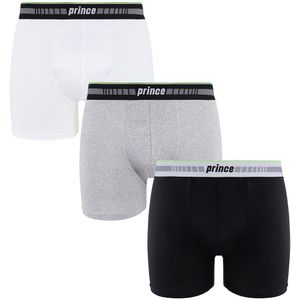 Prince - Performance Range - Boxershorts - Zwart Grijs Wit - 3 Pack