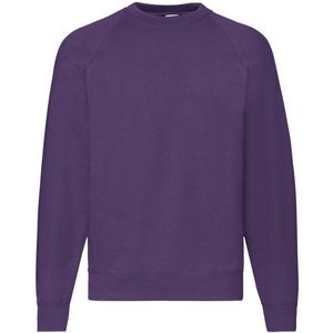 Fruit of the Loom - Klassiek Raglan Sweatshirt - Heren - 80% Katoen - 20% Polyester