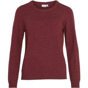 Vila Viril o-neck ls knit top bordeaux