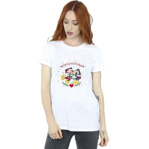 Li-cense Disney dames mickey mouse mickey minnie kerst katoenen vriendje t-shirt