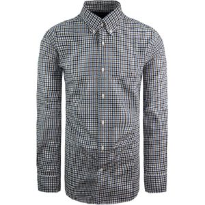 Eden Park - Regular - Overhemd - Blauw - Katoen - Lange Mouw