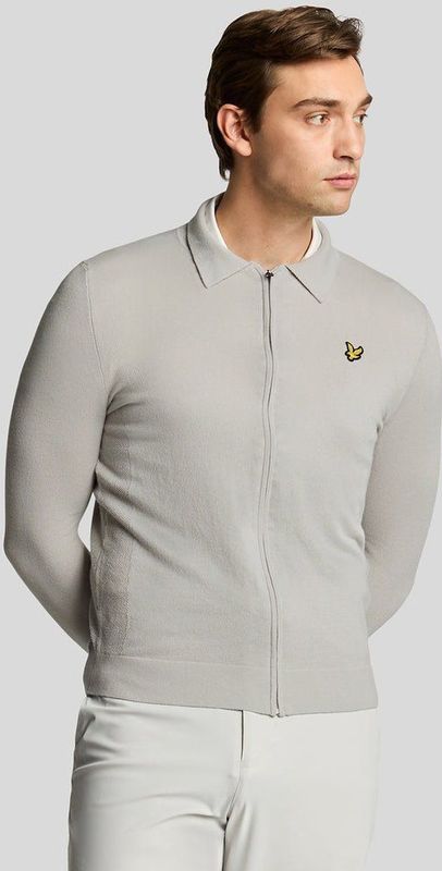 Lyle & Scott - Lichtgewicht Gebreid Cardigan - Grijs - Katoen