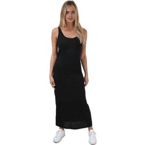 Vero Moda - Anna - Maxi-jurk - Zwart - Mouwloos - U-halslijn