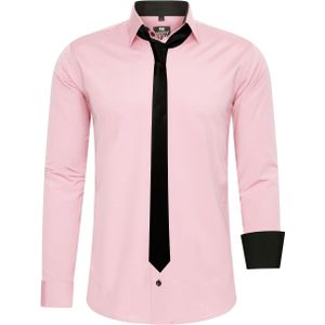 Set van 2 overhemden met stropdas