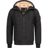 Alessandro Salvarini Winterjas  lichtbruin / zwart