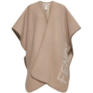 Fendi - Poncho - Beige - Wol