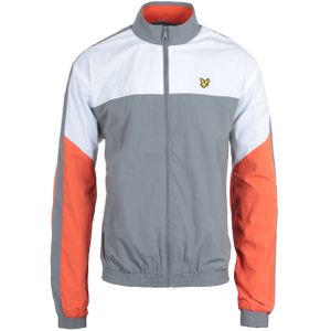 Lyle & Scott - Trainingsjack - Halfgrijs Gemêleerd - Met Meerdere Panelen en Ritssluiting
