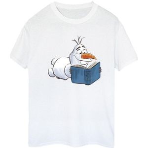 Li-cense Disney dames frozen olaf reading katoenen vriendje t-shirt